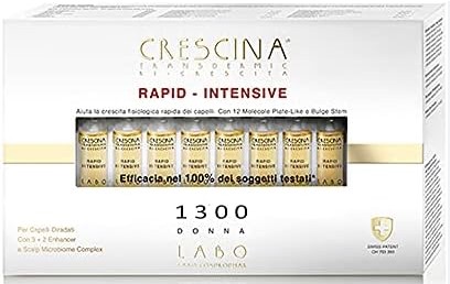 Crescina Rapid Intensiv Ricrescita 1300 Donna - 40 fiale da 3,5 millilitri